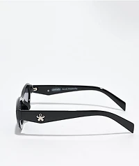 Petals and Peacocks Dahlia Black Sunglasses
