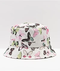 Petals and Peacocks Diversifly Cream Bucket Hat