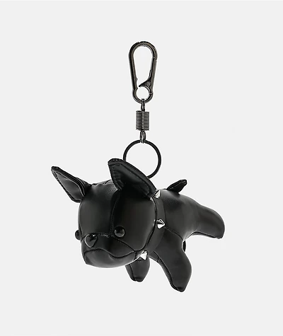 Petals and Peacocks Dog Eat Dog Black Plush Keychain