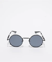 Petals and Peacocks Full Circle Black Sunglasses