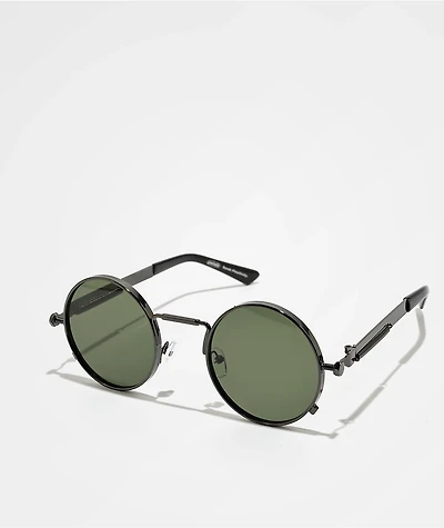 Petals and Peacocks Full Circle Matcha Sunglasses