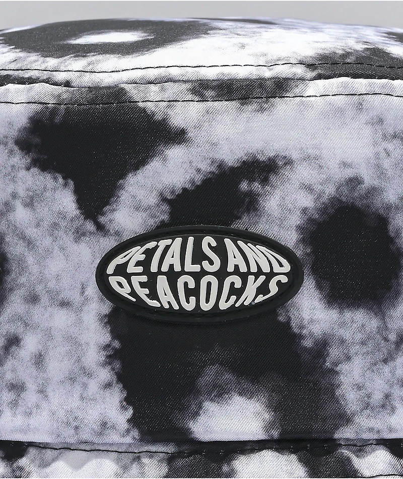 Petals and Peacocks In The Clouds Tie Dye Bucket Hat