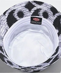 Petals and Peacocks In The Clouds Tie Dye Bucket Hat