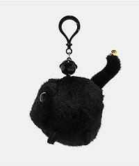 Petals and Peacocks Kitty Black Plush Bag Charm