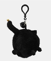 Petals and Peacocks Kitty Black Plush Bag Charm
