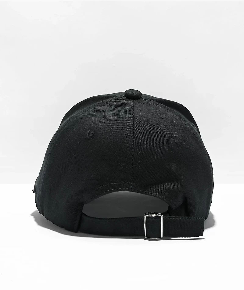 Petals and Peacocks Love And Peace Black Strapback Hat