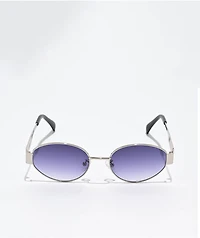 Petals and Peacocks Lustra Silver Sunglasses