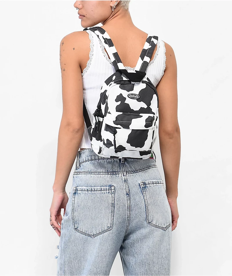 Petals and Peacocks Mood Black & White Mini Backpack