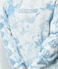 Petals and Peacocks Peace & Blue Tie Dye Crewneck Sweatshirt