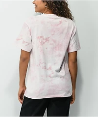 Petals and Peacocks Peace Of Mind Pink Tie Dye T-Shirt