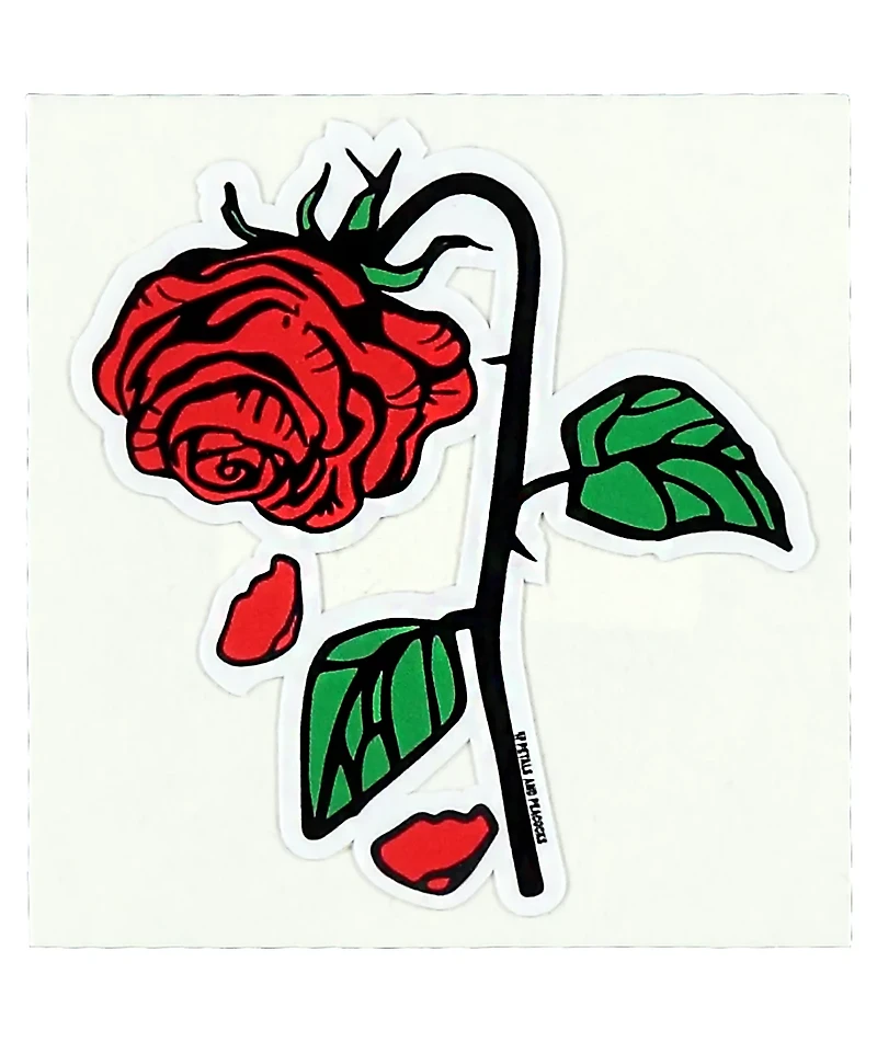 Petals and Peacocks Petal Rose Sticker
