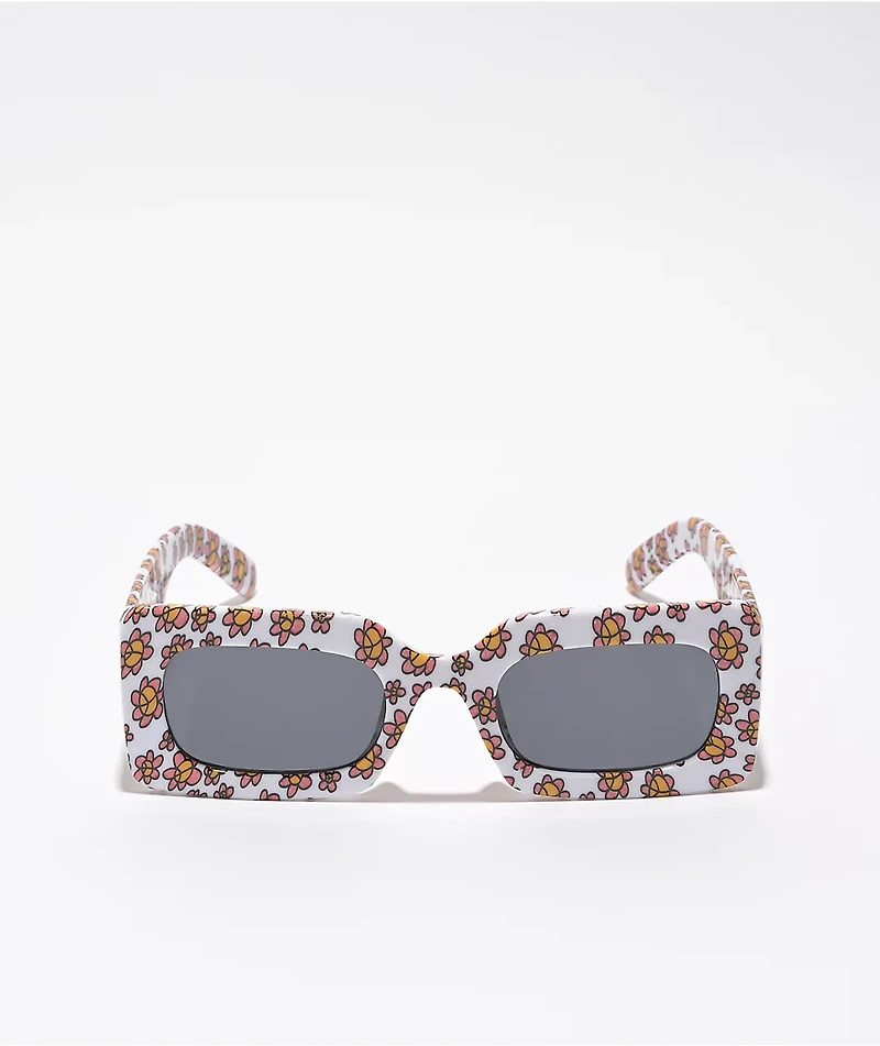 Petals and Peacocks Rhubic 2.0 Pink & Yellow Sunglasses