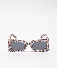 Petals and Peacocks Rhubic 2.0 Pink & Yellow Sunglasses
