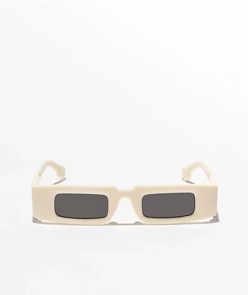 Petals and Peacocks Solar Beige Rectangle Sunglasses