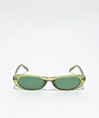 Petals and Peacocks Svelte Green Sunglasses