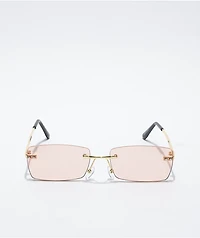 Petals and Peacocks Telepath Frameless Rectangle Sunglasses