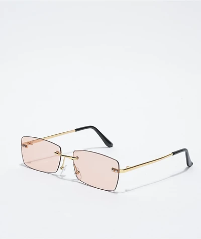 Petals and Peacocks Telepath Frameless Rectangle Sunglasses