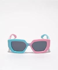 Petals and Peacocks Venti Blue & Pink Sunglasses