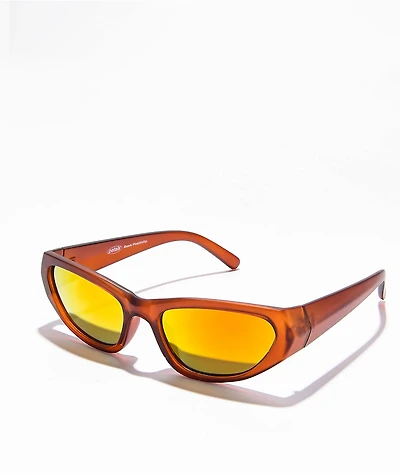 Petals by Petals & Peacocks Alpha Y2K Copper Sunglasses