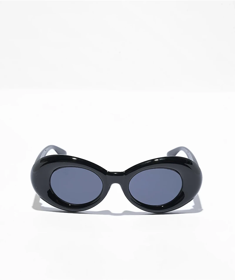 Petals by Petals & Peacocks Nevermind Black Sunglasses