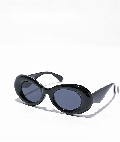 Petals by Petals & Peacocks Nevermind Black Sunglasses