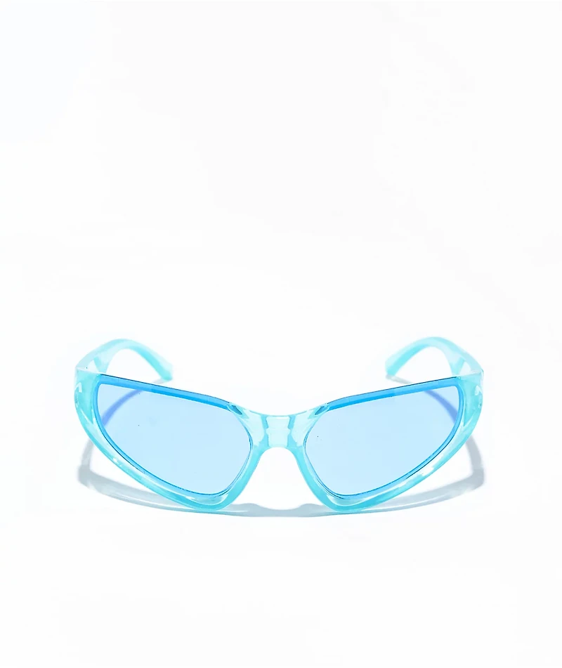 Petals by Petals & Peacocks Outlook Blue Sunglasses