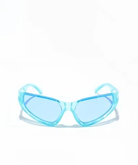Petals by Petals & Peacocks Outlook Blue Sunglasses