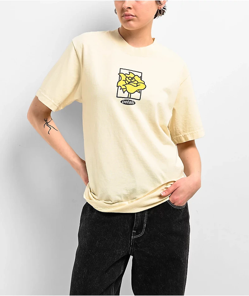 Petals by & Peacocks Personal Growth Natural T-Shirt