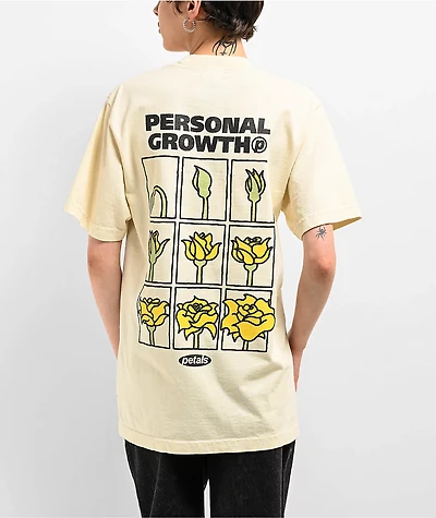 Petals by & Peacocks Personal Growth Natural T-Shirt