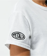 Petals by and Peacocks Be Gentle White T-Shirt