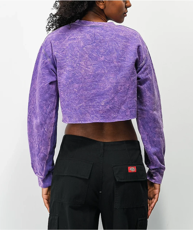 Petals by and Peacocks I Fly You Tie Dye Crewneck