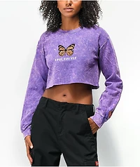 Petals by and Peacocks I Fly You Tie Dye Crewneck