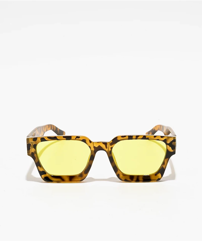 Petals by Petals and Peacocks Optimistics Yellow Tortoise Sunglasses