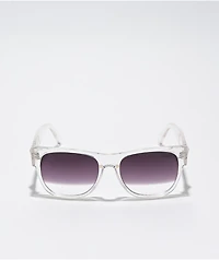 Petals by Petals and Peacocks Oysters On A Half Shell Clear & Silver Sunglasses