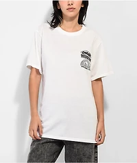 Petals by and Peacocks Repurpose White T-Shirt