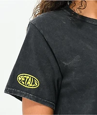 Petals by and Peacocks Under The Sun Black Wash T-Shirt
