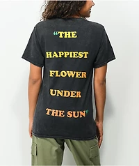Petals by and Peacocks Under The Sun Black Wash T-Shirt