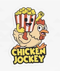 Petty Snacks Chicken Jockey Sticker