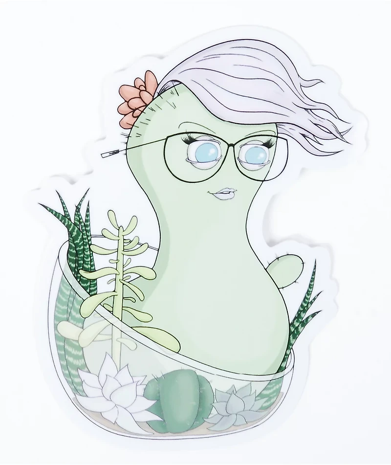 Petty Snacks Jade Sticker