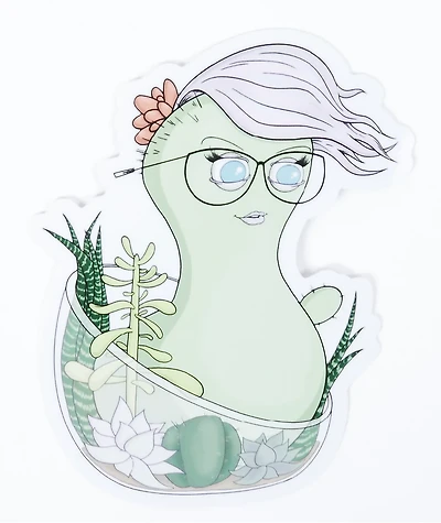 Petty Snacks Jade Sticker