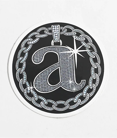 Petty Snacks Lowercase Bling Sticker