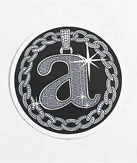 Petty Snacks Lowercase Bling Sticker