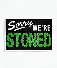 Petty Snacks Sorry Sign Sticker