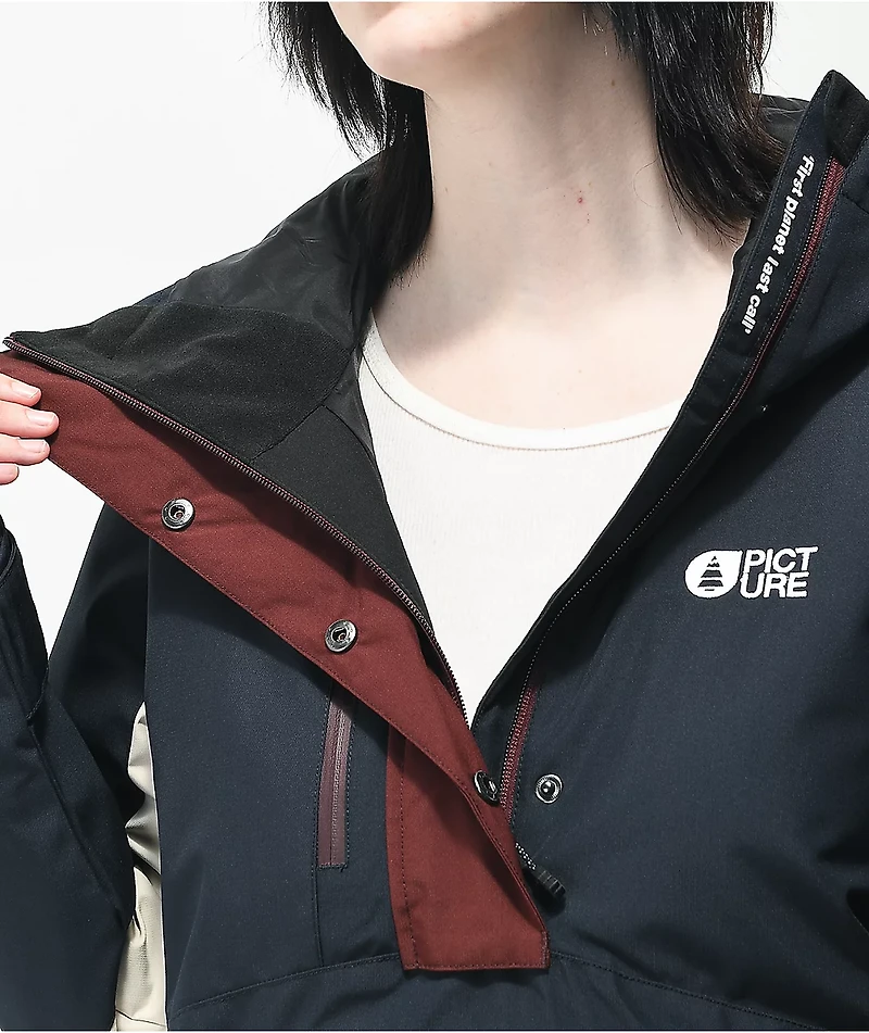 Picture Organic Seasons Dark Blue & Red 10K Parka Snowboard Jacket