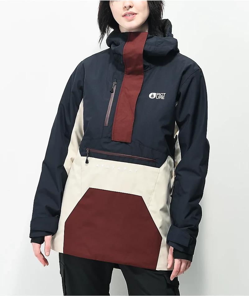 Picture Organic Seasons Dark Blue & Red 10K Parka Snowboard Jacket