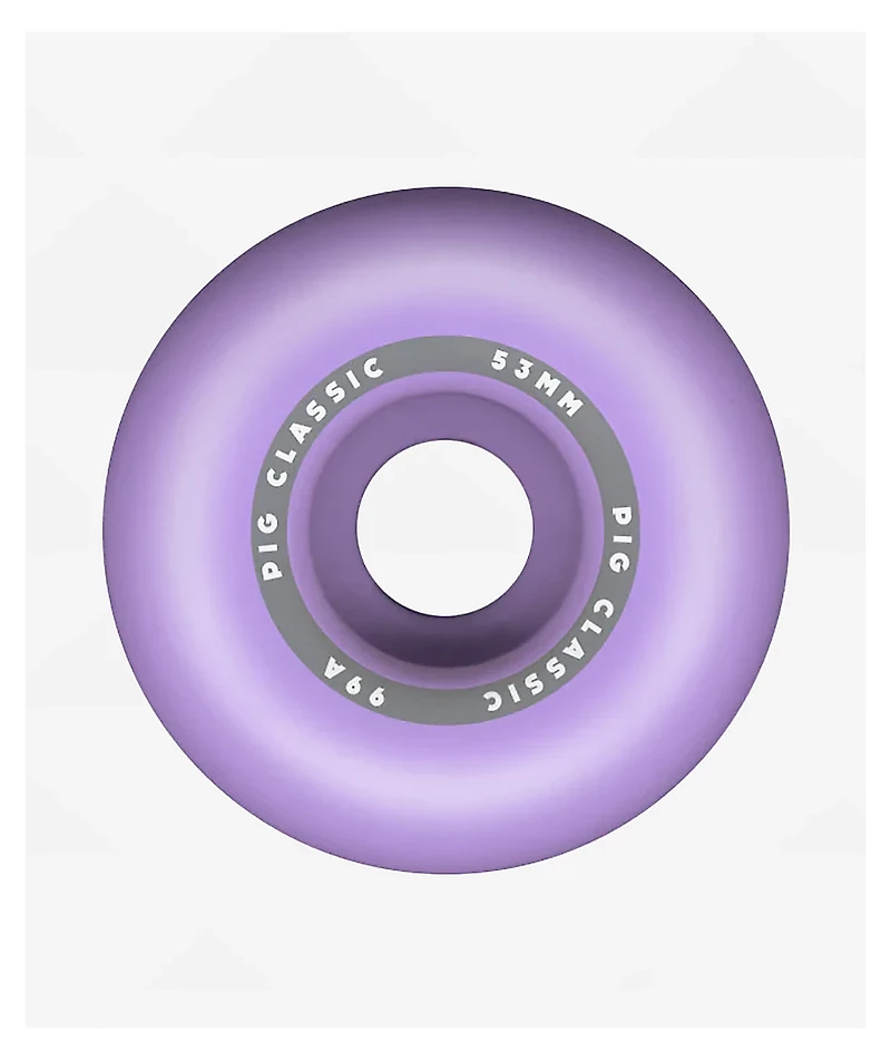 Pig Classic 53mm 99a Purple Skateboard Wheels