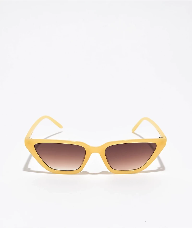 Pillow Yellow Cat Eye Sunglasses