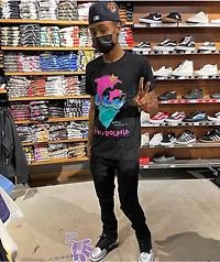 Pink Dolphin x After School Special Double Black T-Shirt