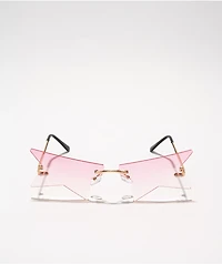 Pink Half Star Sunglasses