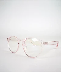 Pink Round Blue Light Glasses